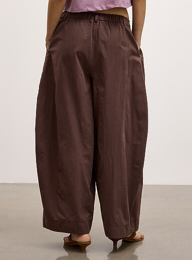 Loose elastic-waist barrel pant product image 4
