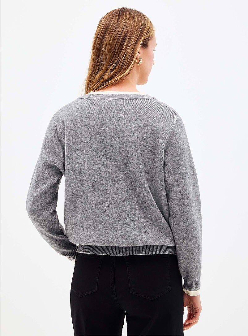 Fooler striped Henley sweater product image 2