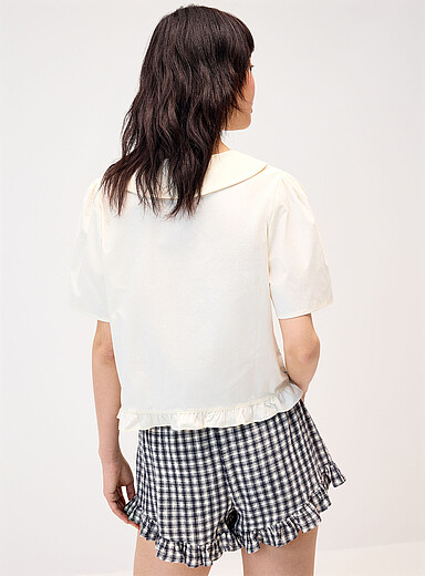 Floral embroidery boxy-fit shirt product image 4