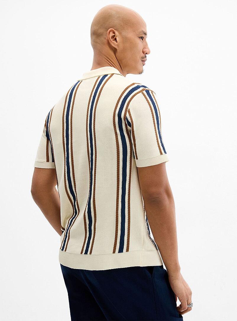 Retro stripe polo product image 2
