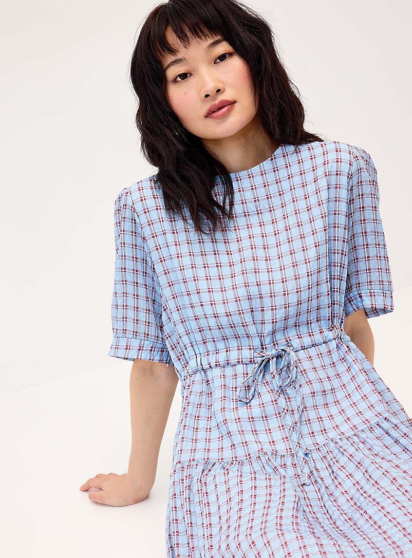 Tiered checkered maxi dress product image 2
