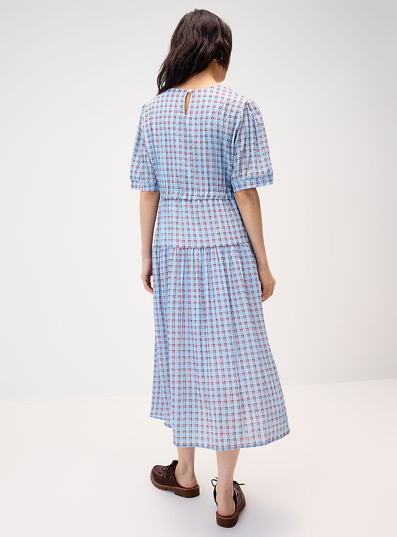 Tiered checkered maxi dress product image 3
