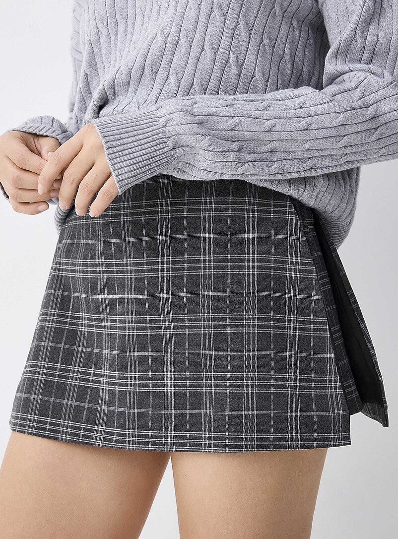 Checkered wraparound skort product image 2
