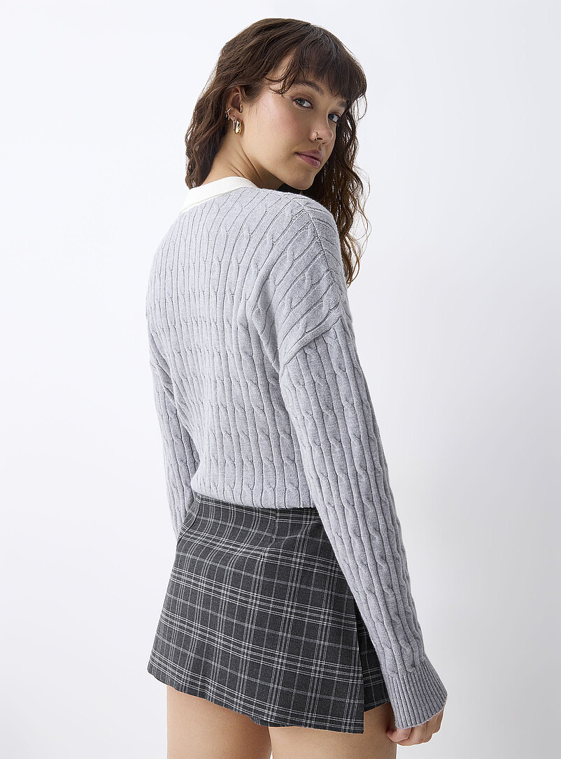 Checkered wraparound skort product image 3