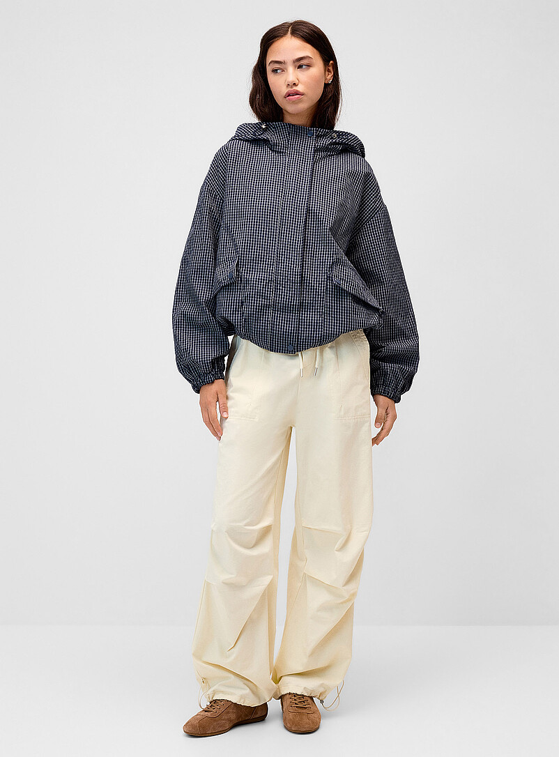 Boxy buttoned-pocket coat product image (primary)