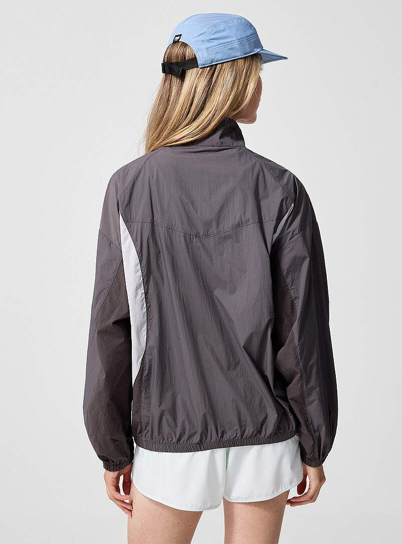 Colour-block windbreaker jacket product image 2