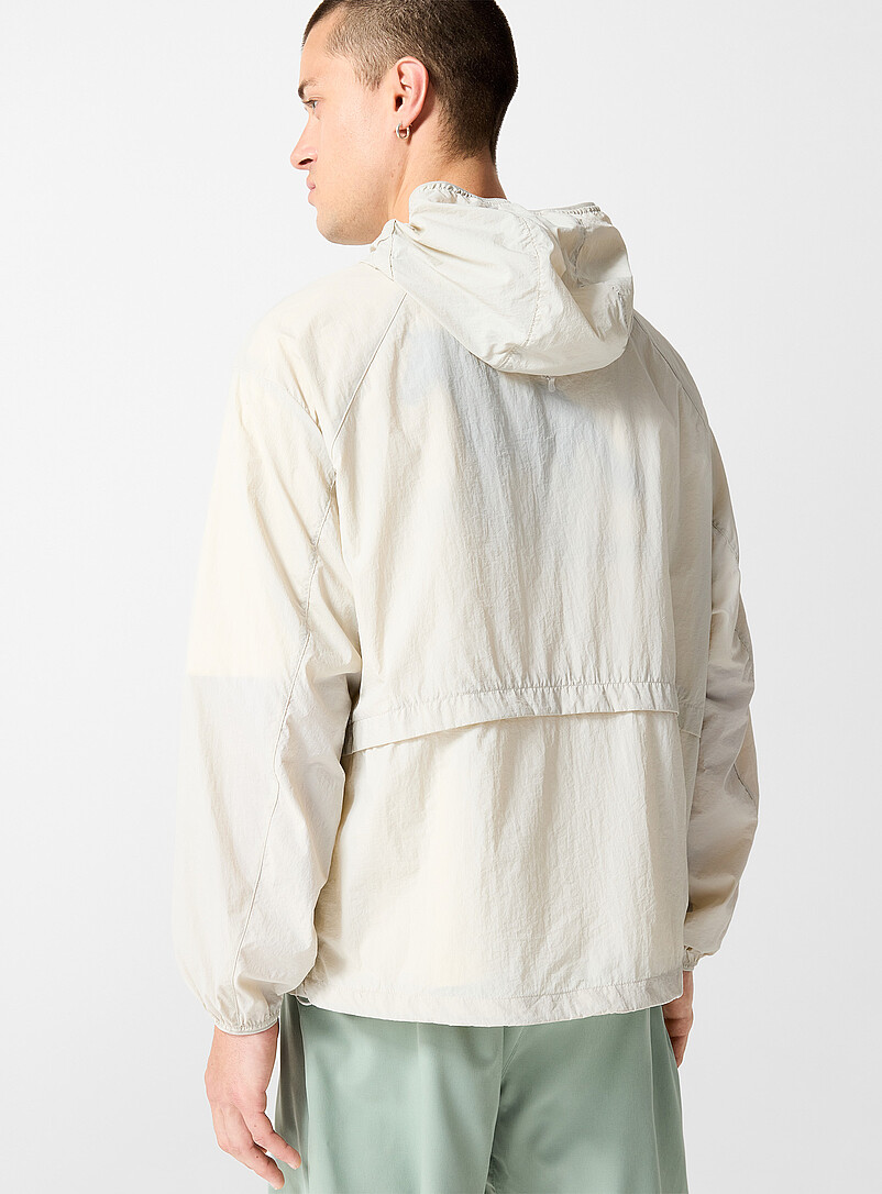 Slightly cropped hooded windbreaker product image 2