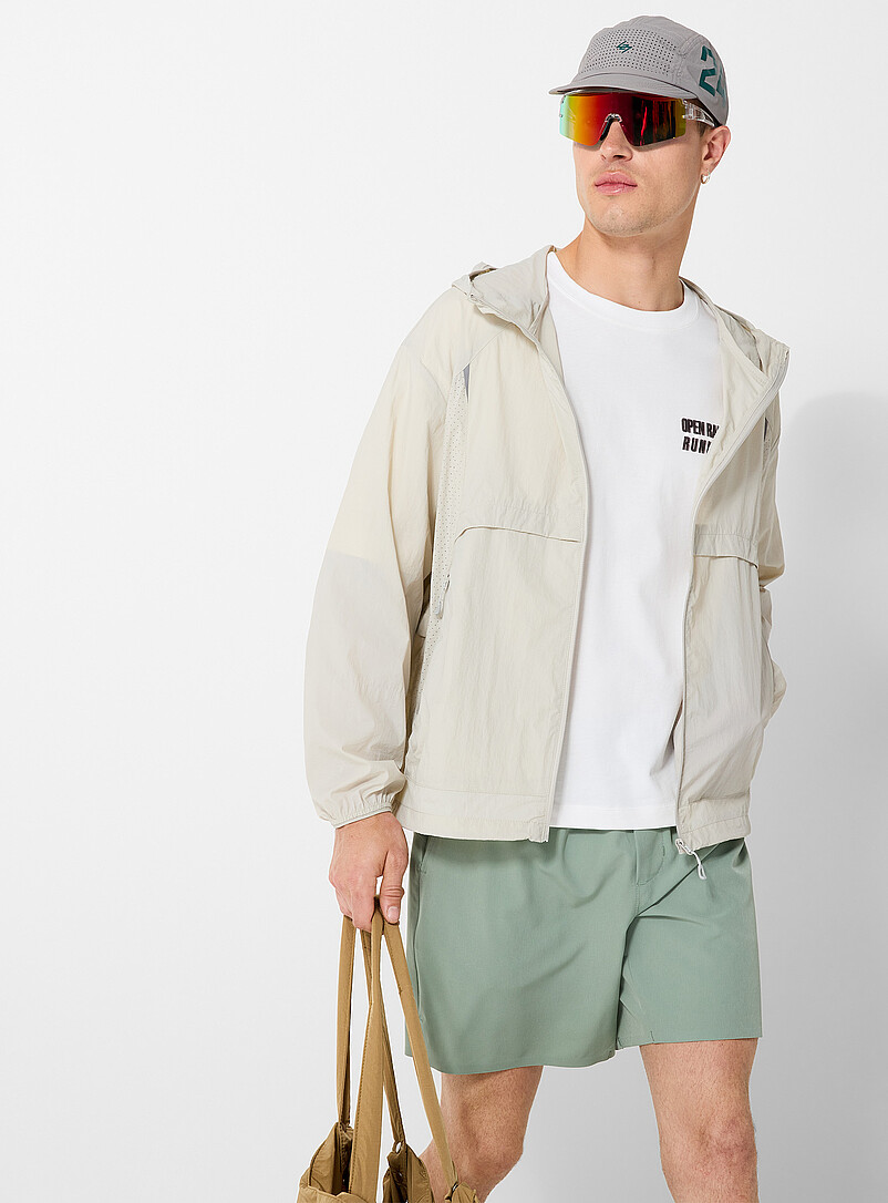 Slightly cropped hooded windbreaker product image 3