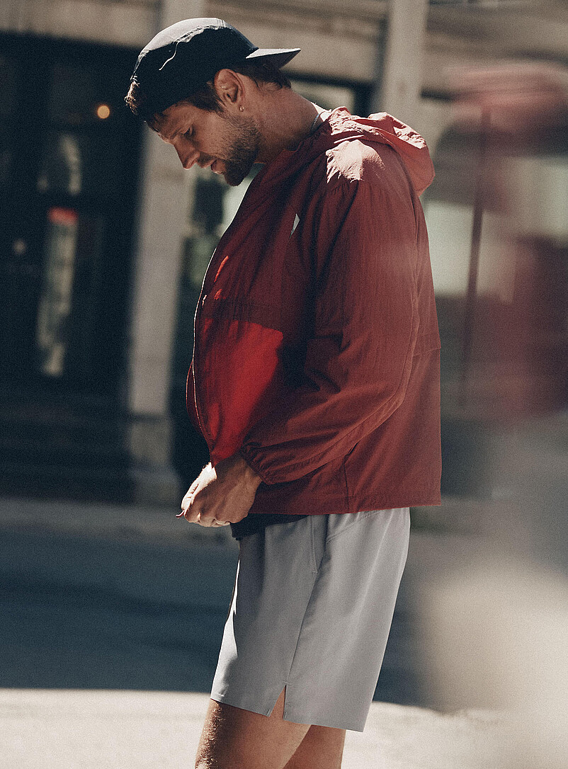 Slightly Cropped Hooded Windbreaker