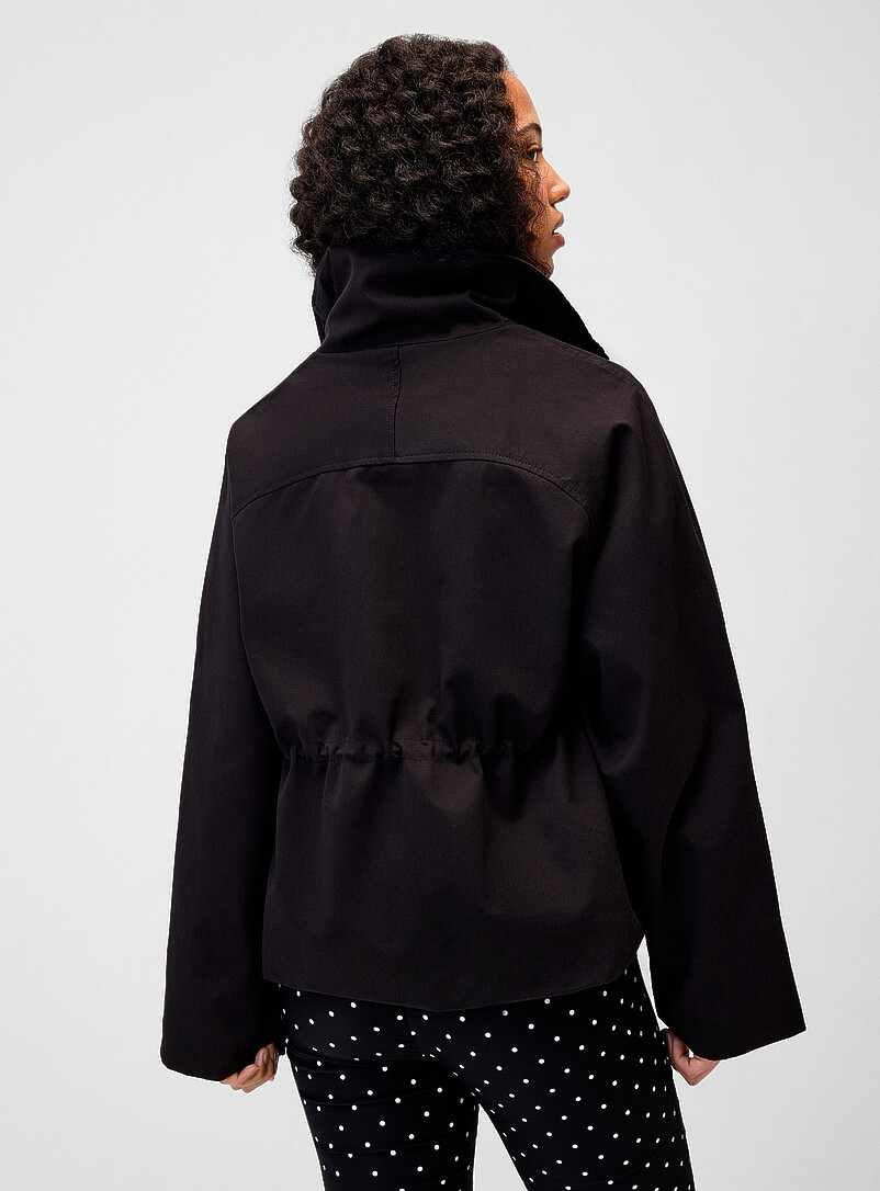 Stand collar boxy jacket product image 3