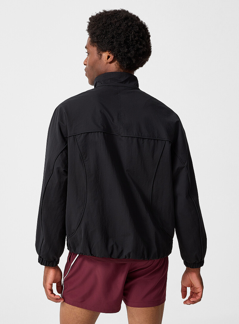 Piped crisp fabric windbreaker product image 3