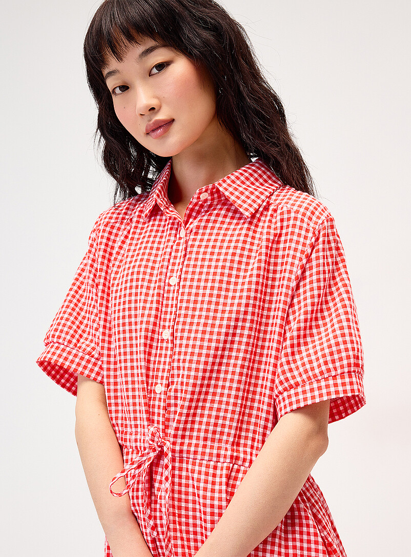 Gingham maxi shirtdress product image 2