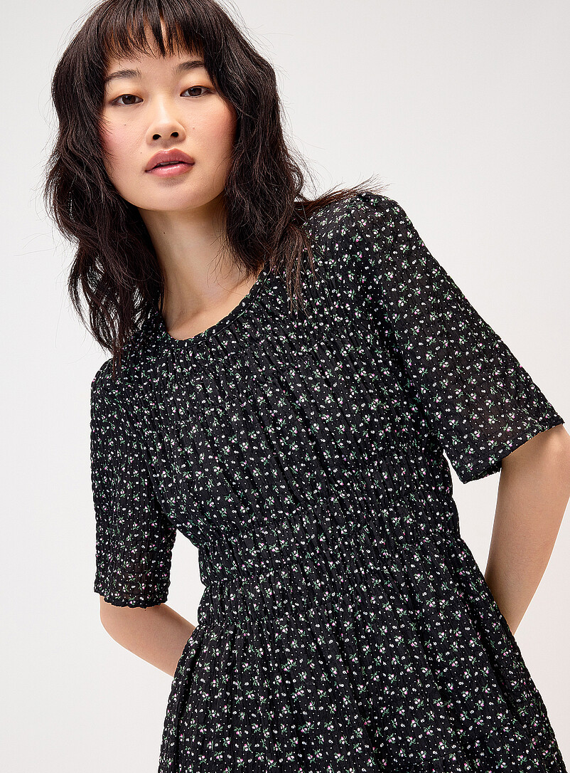 Small flowers smocked maxi dress product image 2