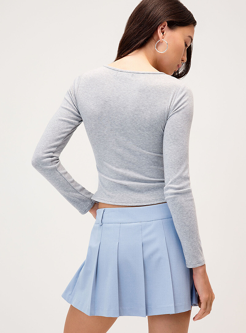 Layered effect buttoned T-shirt product image 3