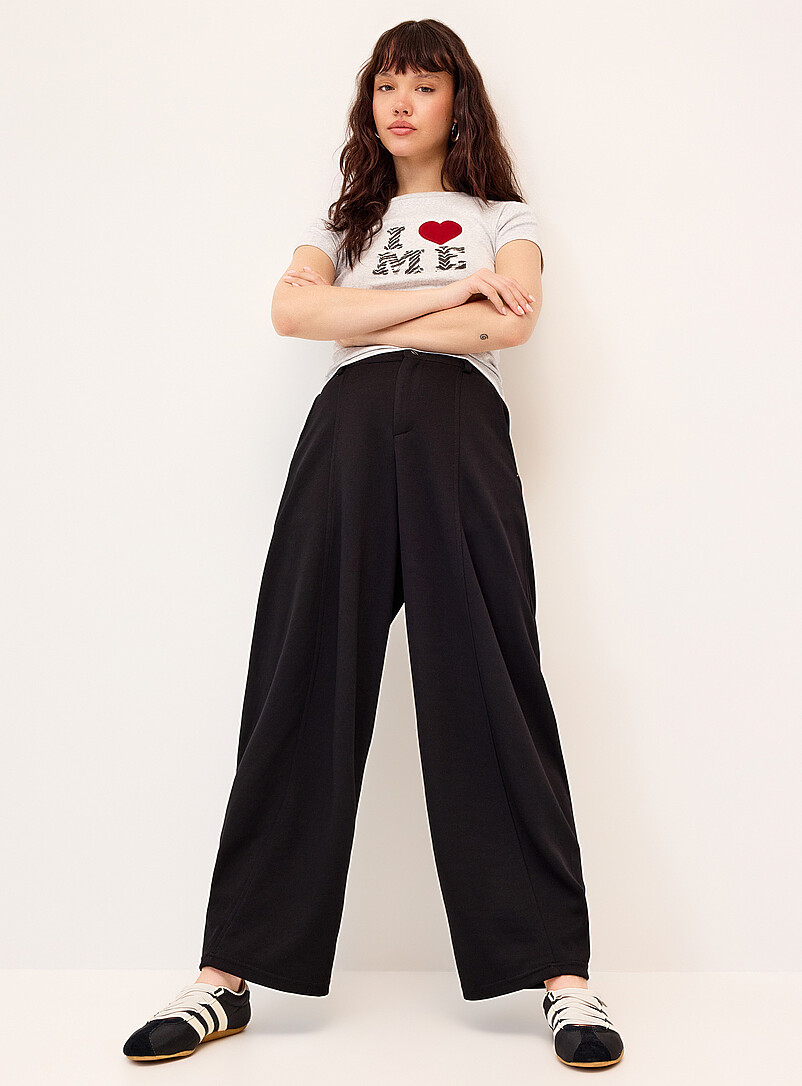 Barrel-leg dress sweatpant product image (primary)