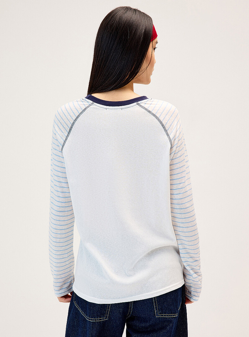 Striped raglan sleeve T-shirt product image 3