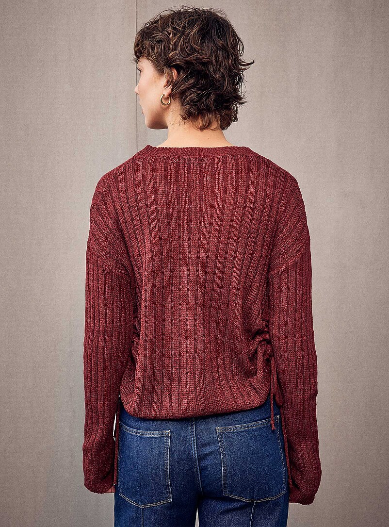 Adjustable ruched waist sweater product image 2