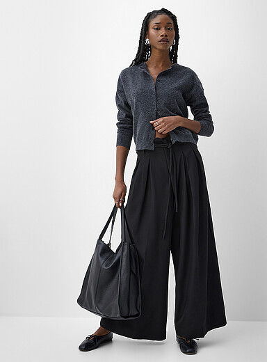 Pleated-waist ultra-wide pant product image 2
