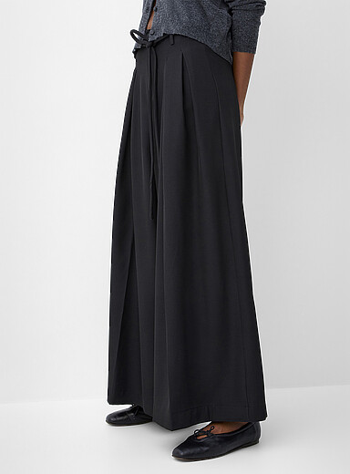Pleated-waist ultra-wide pant product image 3