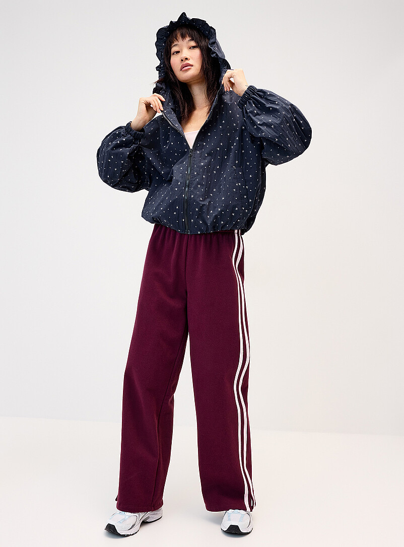Small flowers hooded jacket product image (primary)