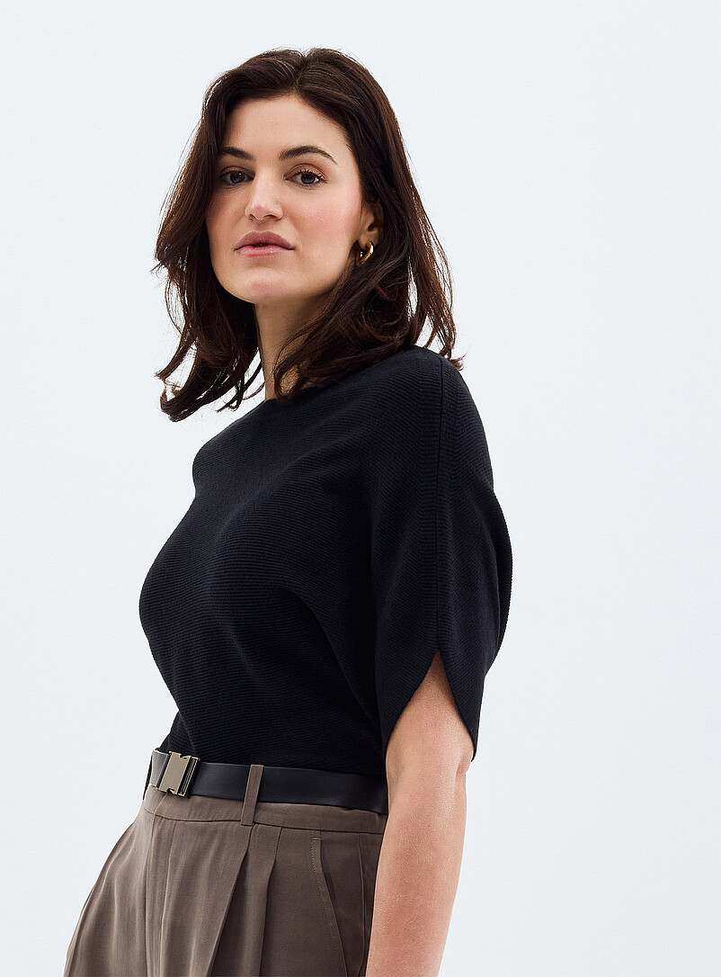 Fitted waist ottoman sweater product image 2