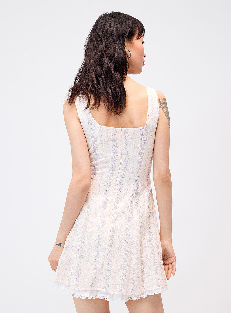 Flowers corset-effect minidress product image 3