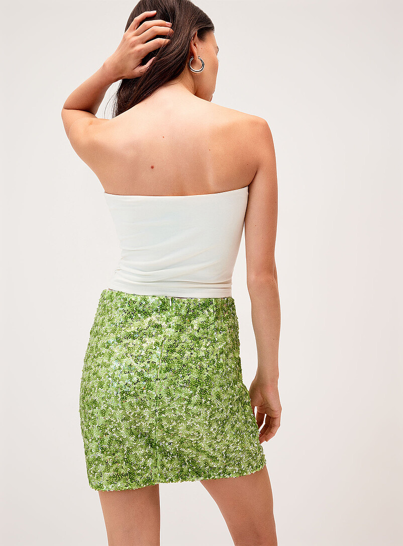 Green sequins miniskirt product image 3