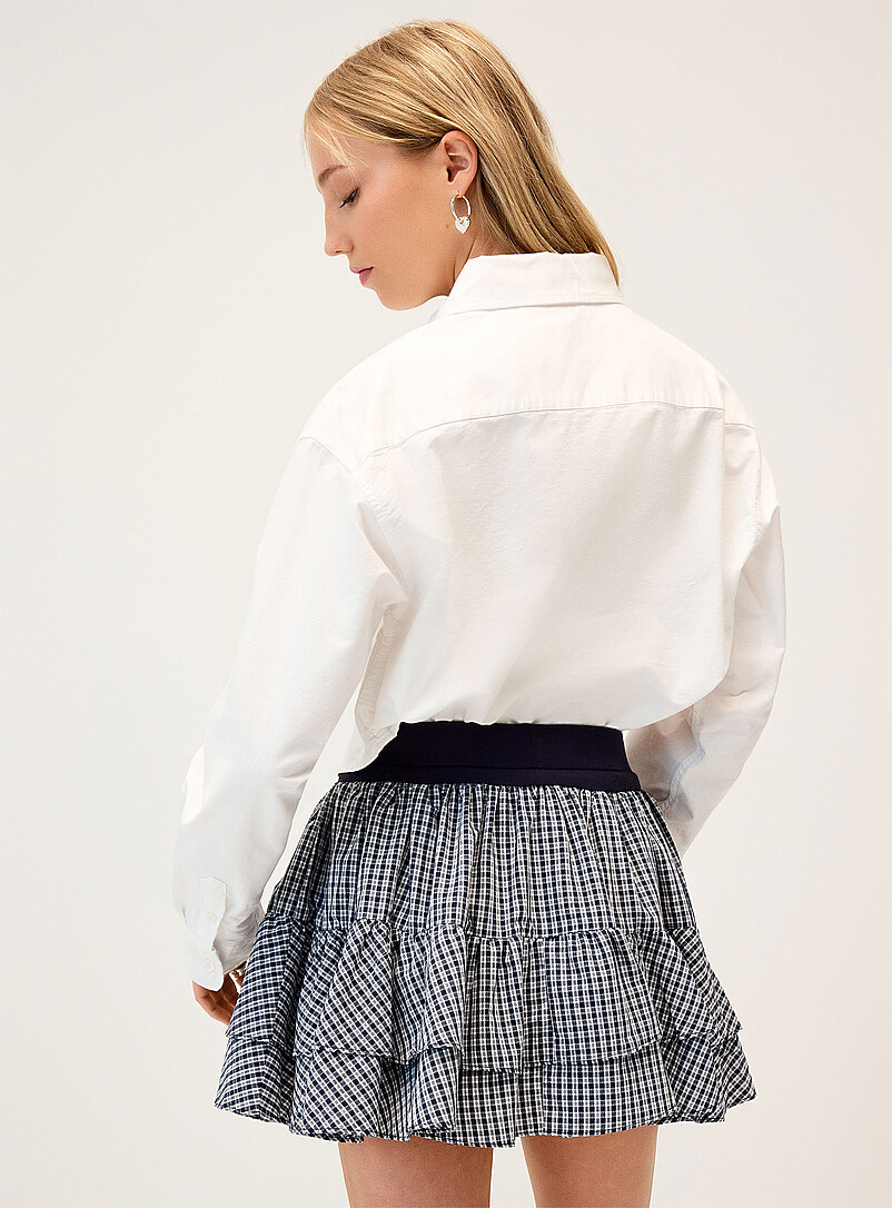 Checkered tiered miniskirt product image 3