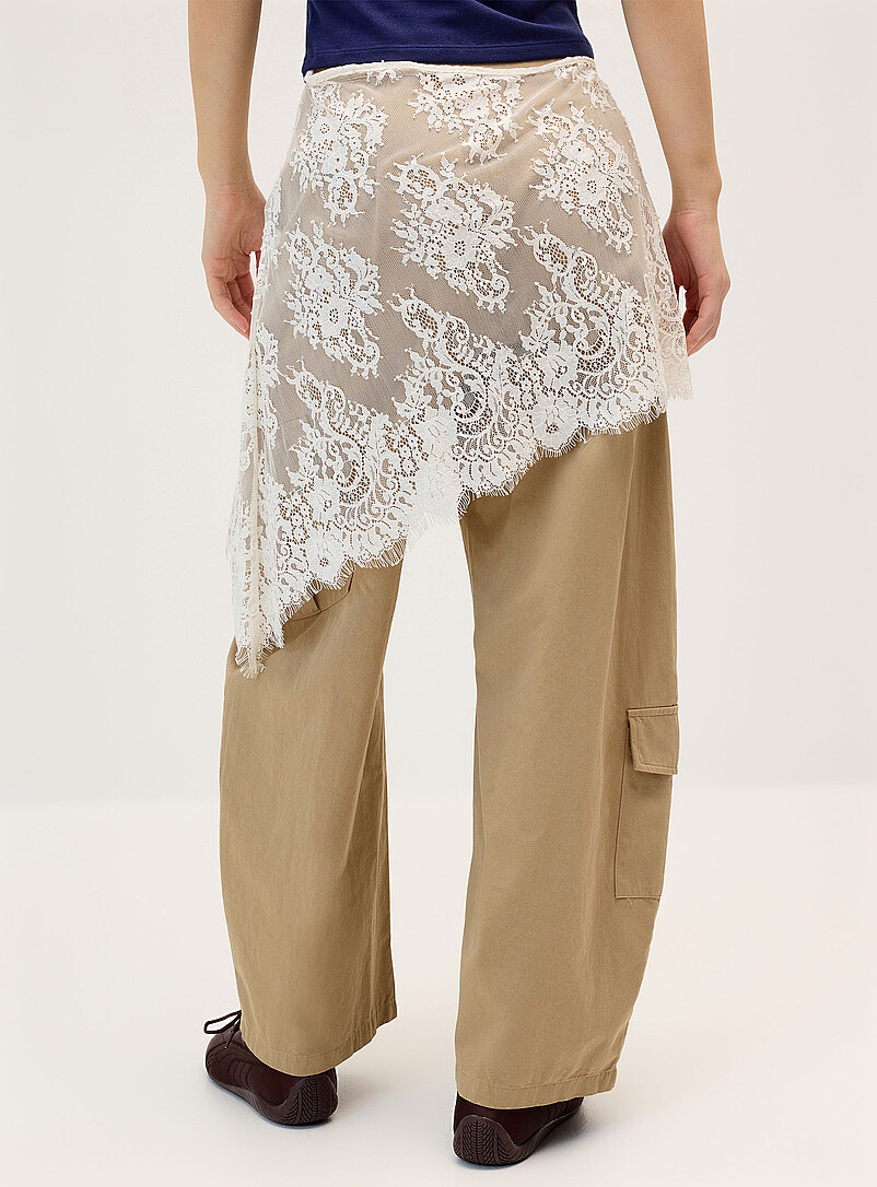 Lace scarf wide-leg pant product image 3