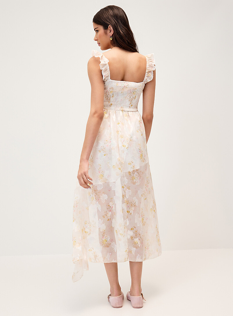 Ruffled asymmetric-hem dress product image 3