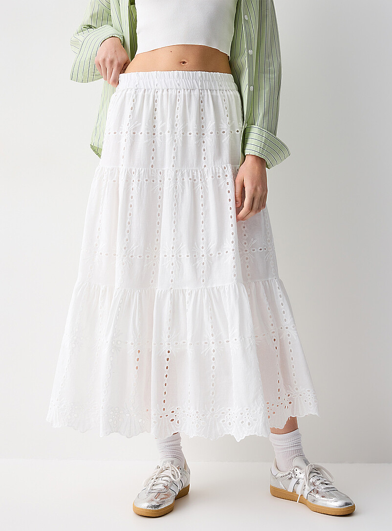 Broderie anglaise maxi skirt product image 2