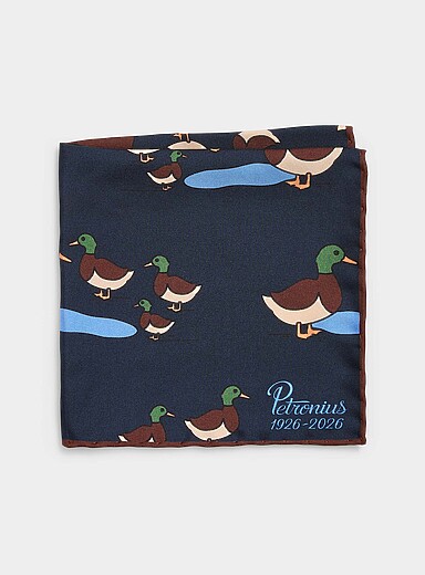 Duck pocket square <b>Exclusive collection from Italy</b>