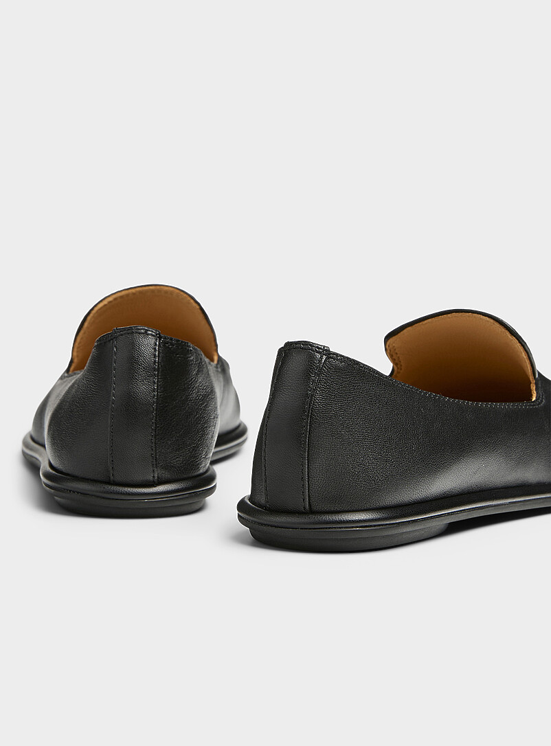 Simons Black Soft minimalist loafers Women for women