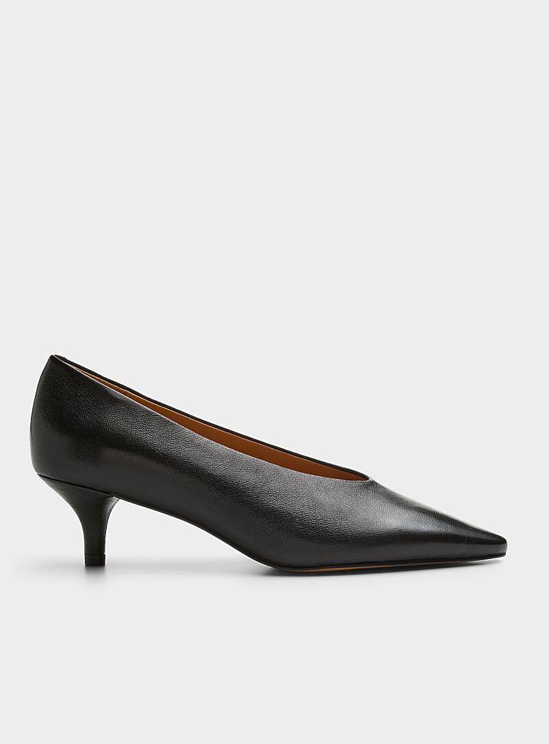 Slim Opening Kitten Heel Pumps Women