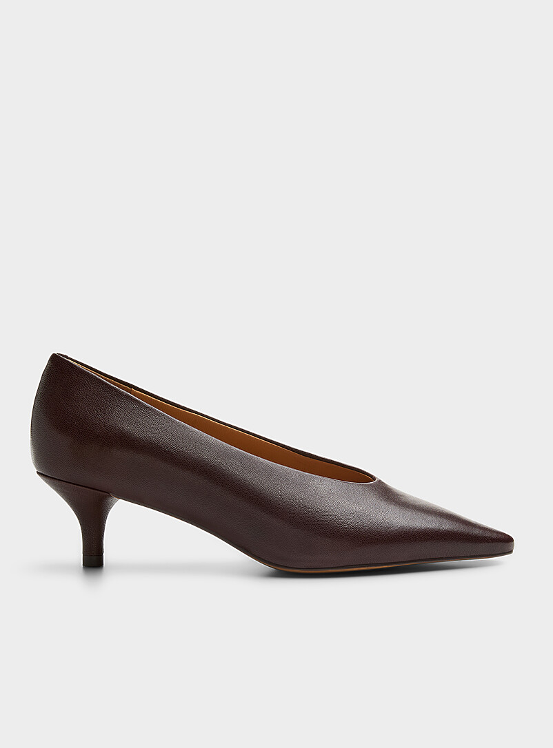 Slim opening kitten heel pumps Women product image 3