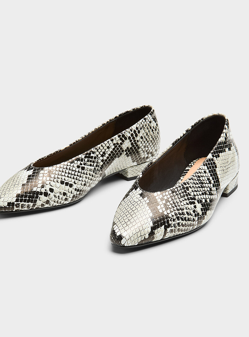 Mini-heel leather ballet flats product image 3