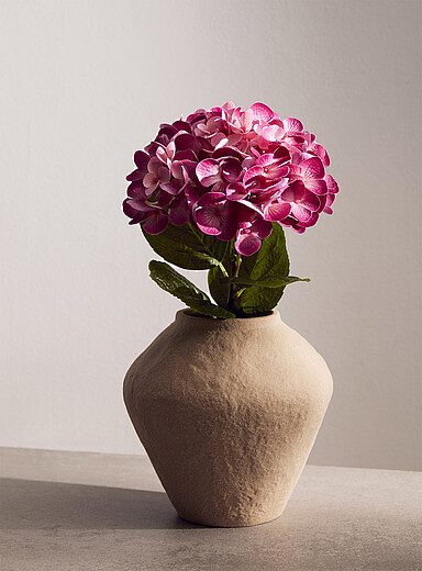 Colourful artificial hydrangea branch