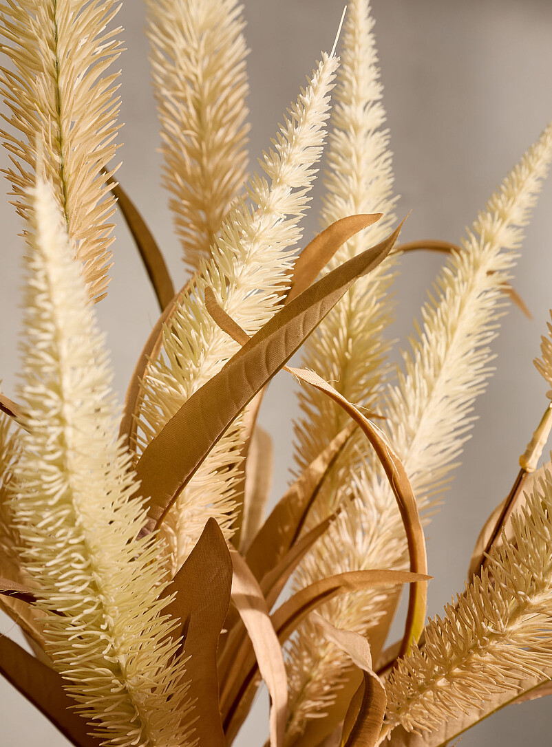 Artificial foxtail grass and leaves bouquet product image 2