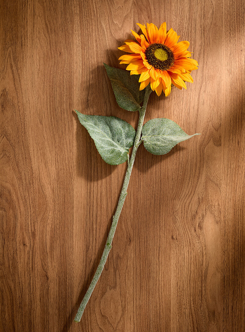 Artificial sunflower branch product image 3
