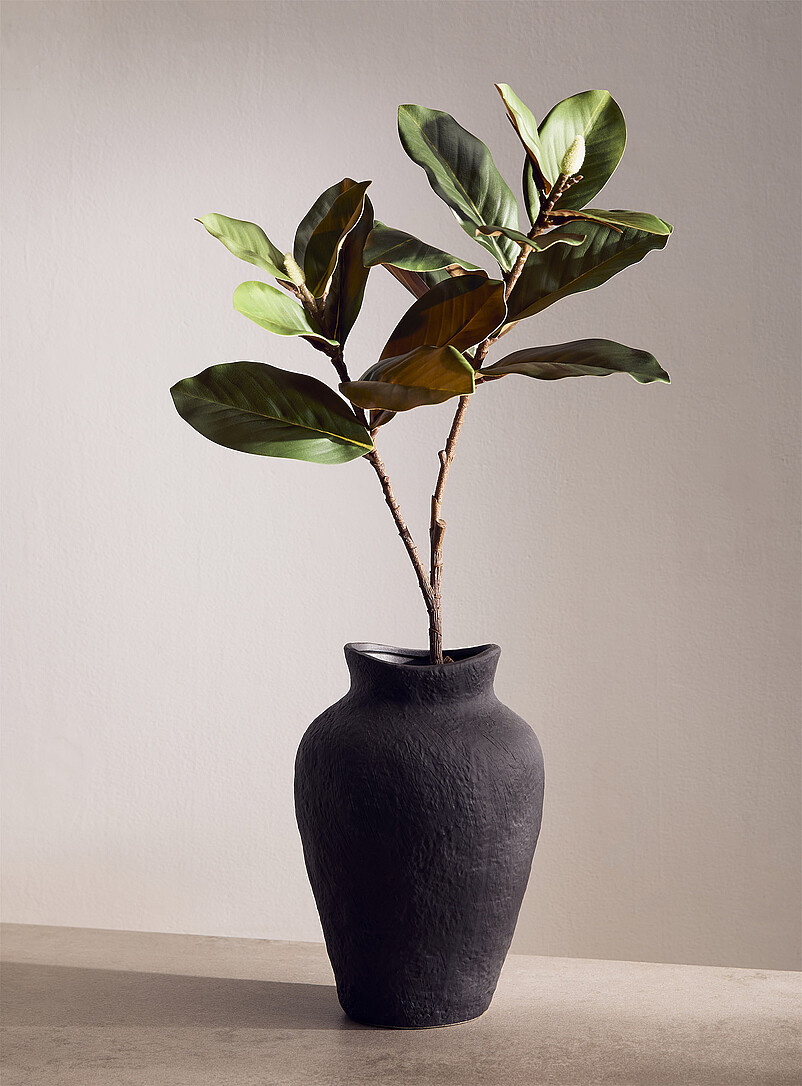 Artificial magnolia leaf branch product image (primary)