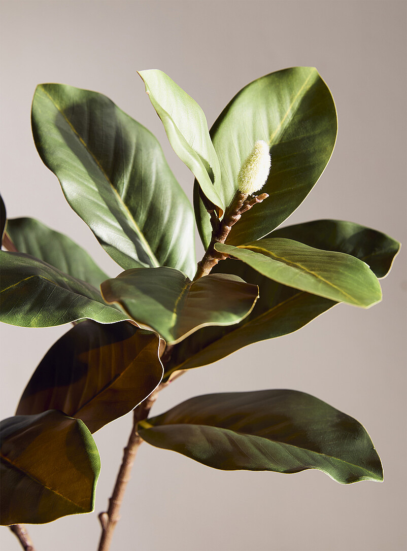Artificial magnolia leaf branch product image 2
