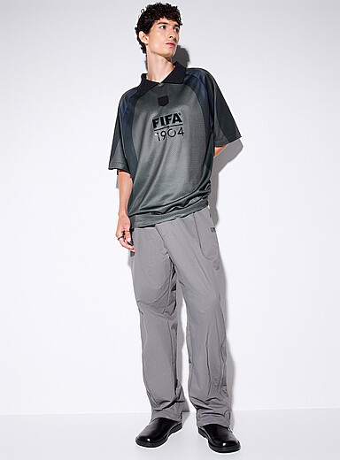 Zipped-side nylon track pant