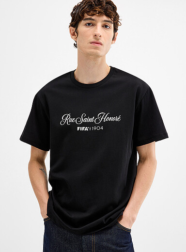 Rue Saint Honor&eacute; cursive signature T-shirt