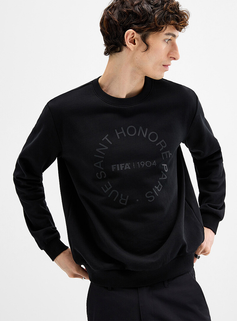 Tone-On-Tone Circular Logo Sweatshirt