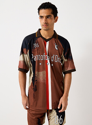 Le jersey de soccer terre abstraite