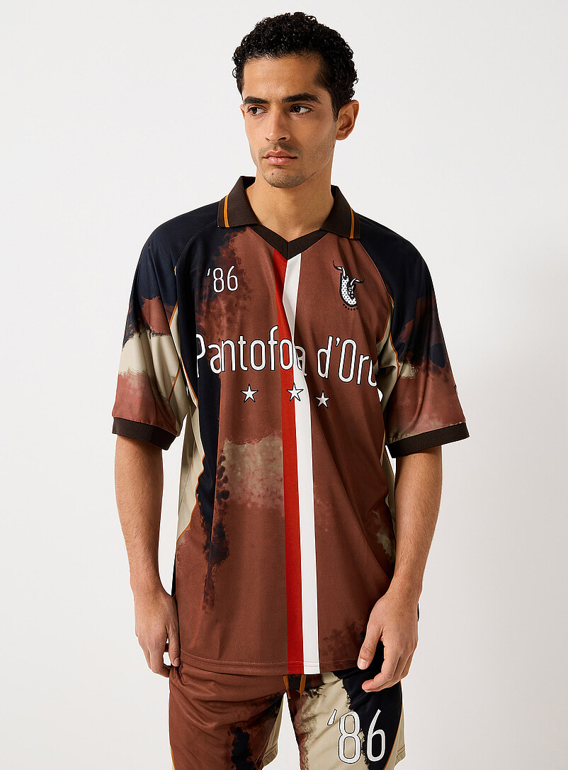Abstract earth soccer jersey product image (primary)