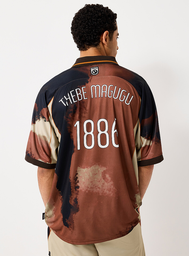 Abstract earth soccer jersey product image 3