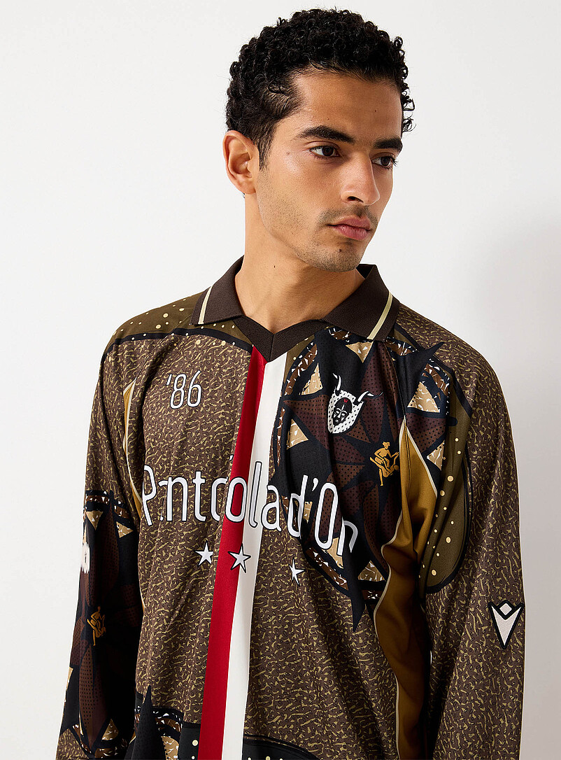 Earthy mosaic soccer jersey product image 2