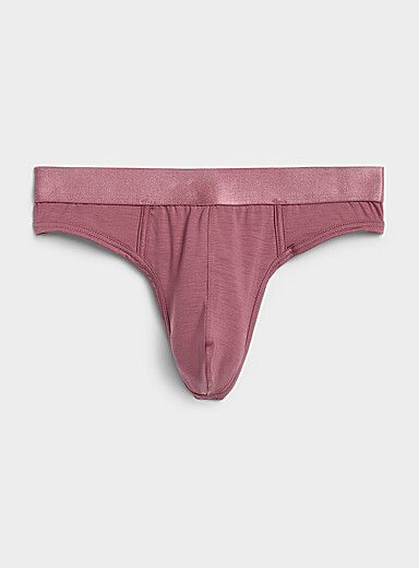 Le 31: Le tanga extensible uni Lyocell TENCEL<sup><small>MC</small></sup> Rose pour homme