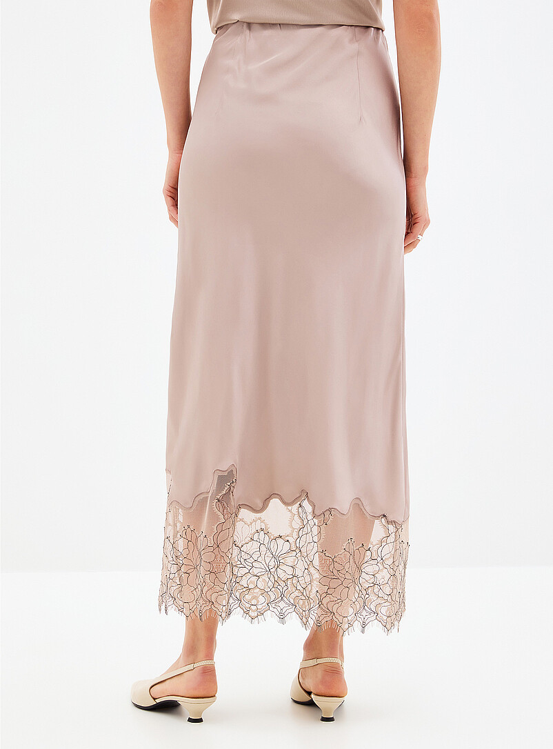 Wila contrast lace satin skirt product image 3